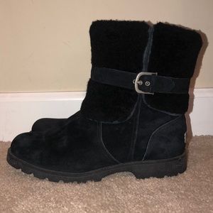 ugg blayre boots, black, size 6